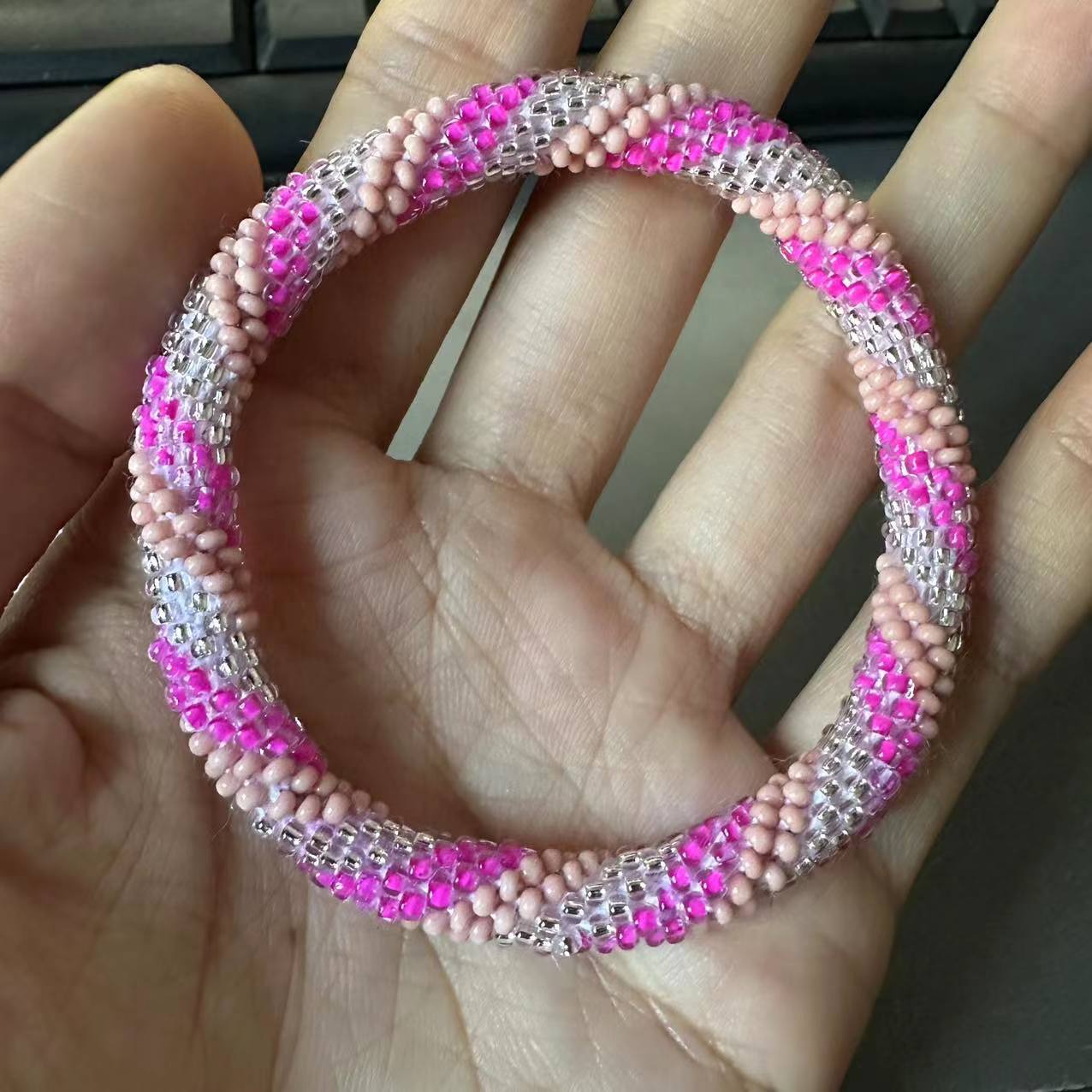 Wholesale Nepal Essential Oil Diffuser Japanese Hand-woven Beaded Bracelet